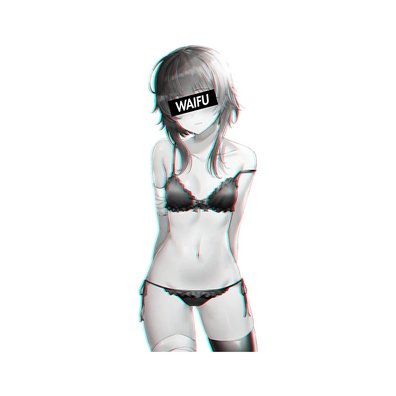 

Funny for Megumin Waifu Material Sexy Car Stickers Graffiti Car Refrigerators Camper Scratch-Proof Laptop Anime Decal Decor