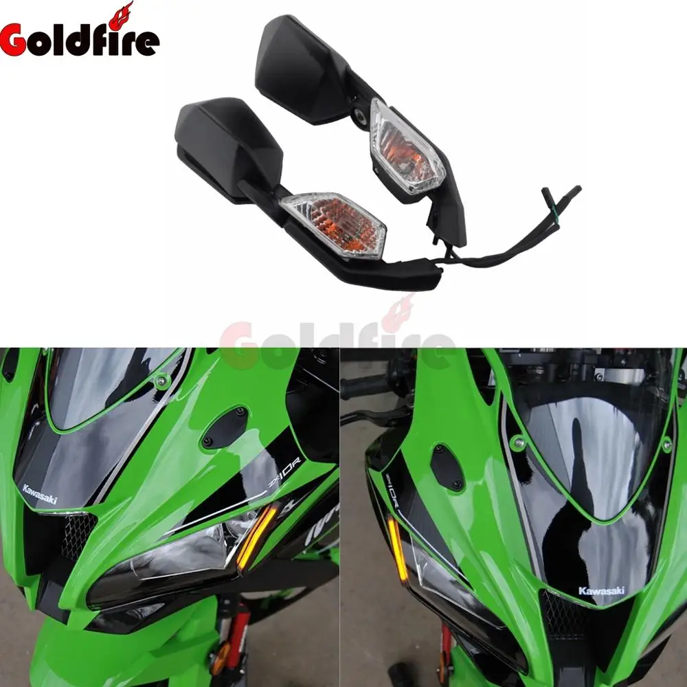 Motorcycle Rear View Stuur End Spiegels Met Geïntegreerde