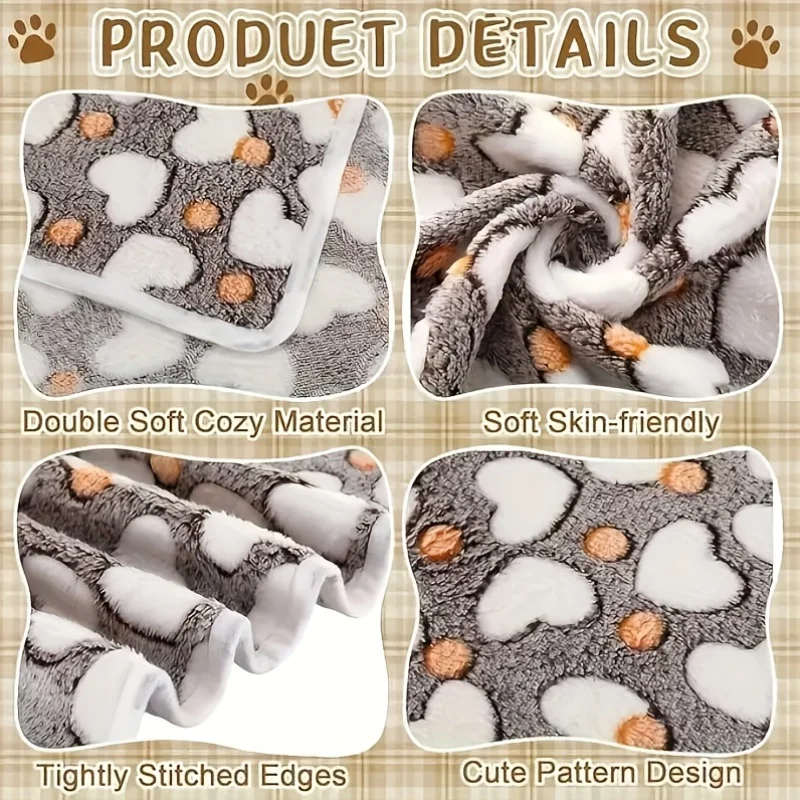 Pet Blanket For Cats And Dogs Machine Washable Warm Bed Mat_voghion.com