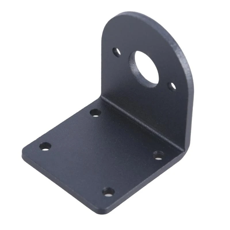 Vue détaillée du support moteur RC aluminium 3mm, fixation robuste pour 540 550 555.
