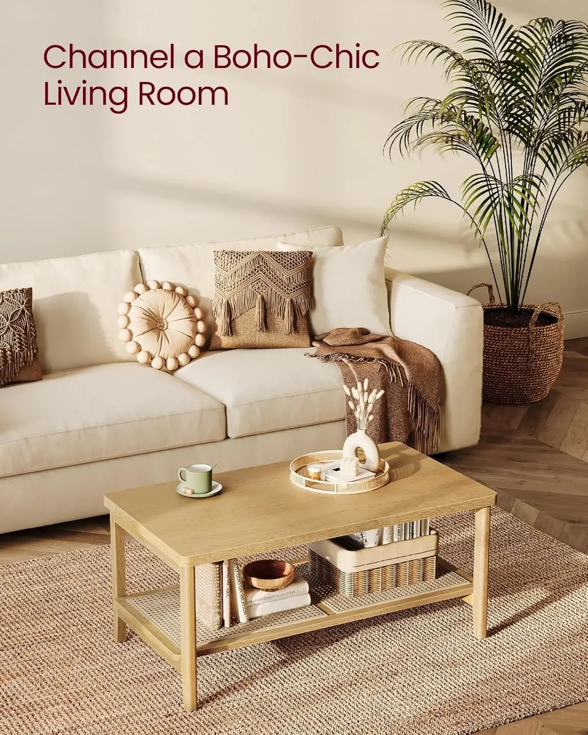 2Tier Coffee Table for Living Room Living Room Table Rectangular Center Table 5
