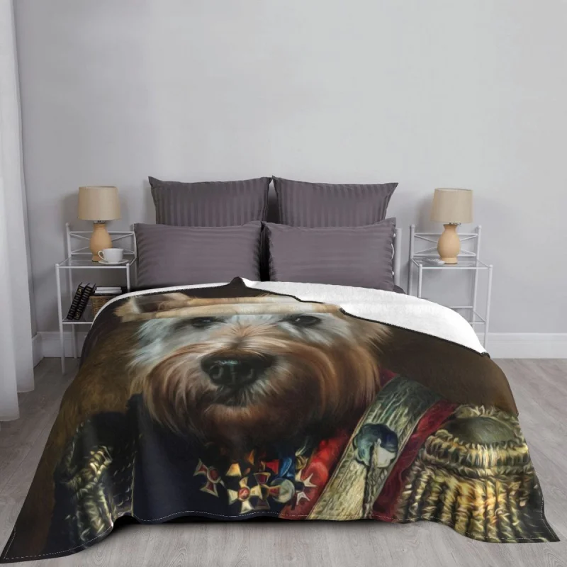 

Sofa Fleece West Highland Dog Terrier Blanket Warm Flannel Funny Westie Throw Blanket for Bedding Travel Couch Bedspreads