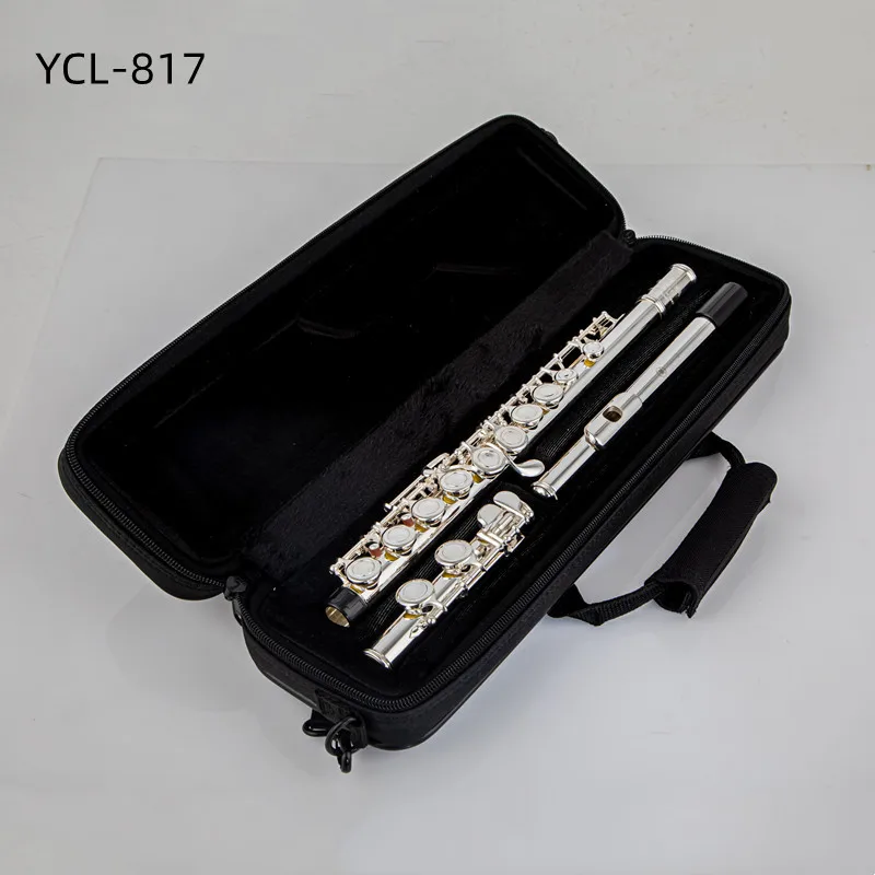 Japan 877 817 flute 16/17 Holes Silver Plated Transverse Flute C