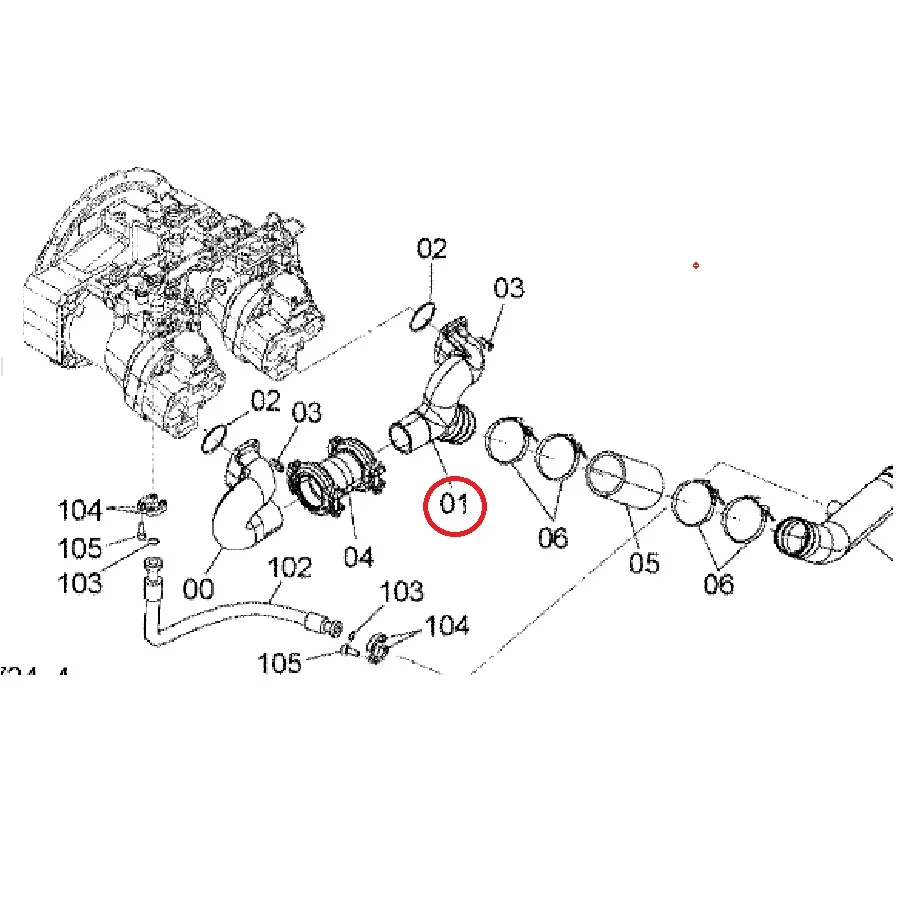 1026258,1033052,1026262,MANIFOLD SUCTION PIPING ZX330-3G ,ZX330-HHE  ,ZAXIS330-3,ZAXIS350-3,ZAXIS330H,ZX330,ZX350,ZX360,ZX370