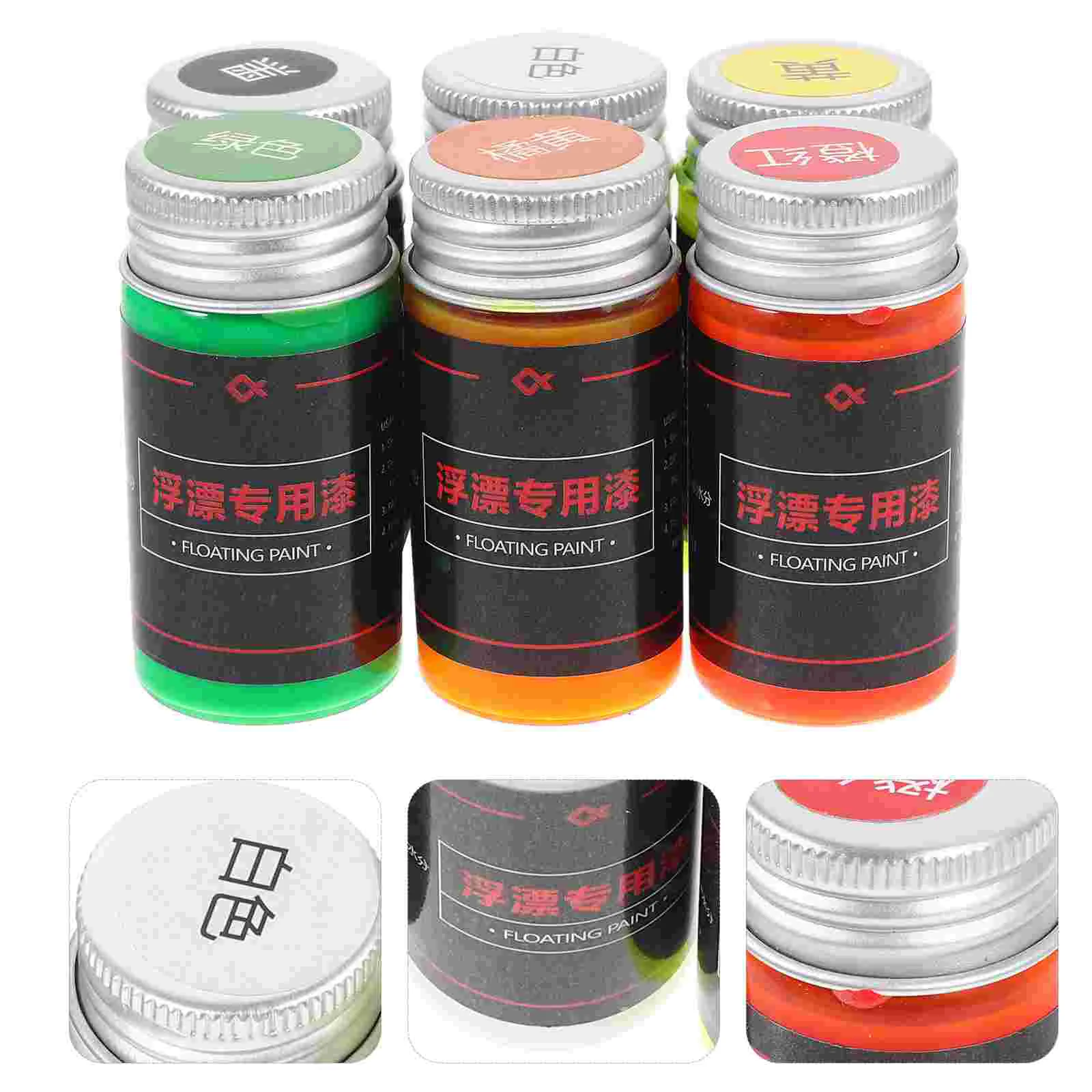 

6 Pcs Fishing Lures Floating Fluorescent Paint Supplies Oil Paints Magnifying for Tool Repair Equipment