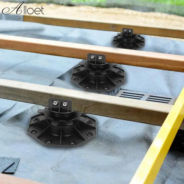 4 Sizes Bearing Terrace Height Adjustable Building Material Booster Stable Strong for WPC Wood Home Decoration