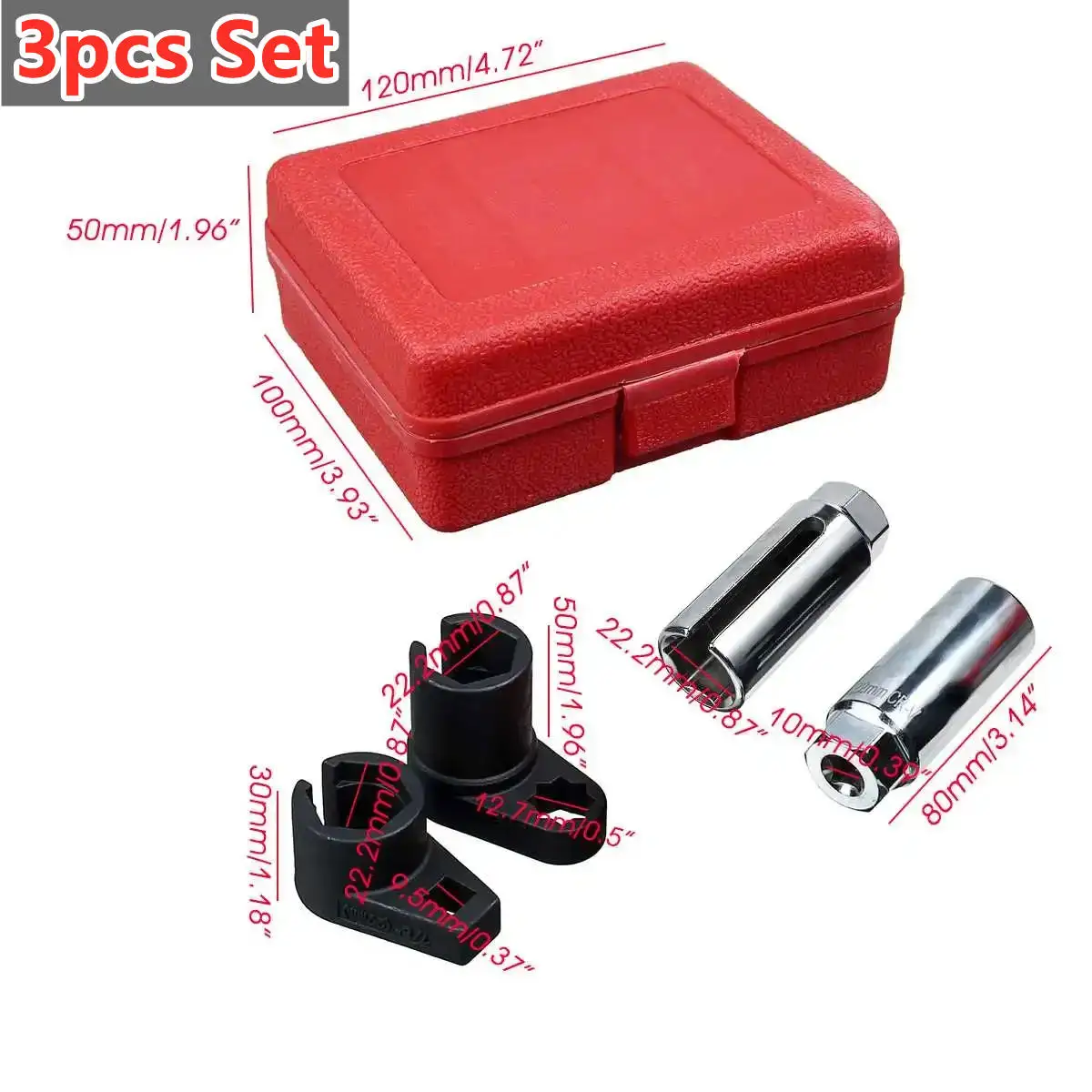 Chiave Per Sensore Ossigeno Auto - Presa 9,5mm Con Apertura Laterale Per Cavo, Antigraffio - Foto 9