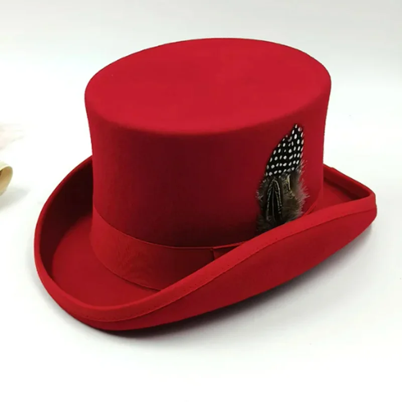 Men Fashion Hat Magician Presidential British Jazz Top Hat
