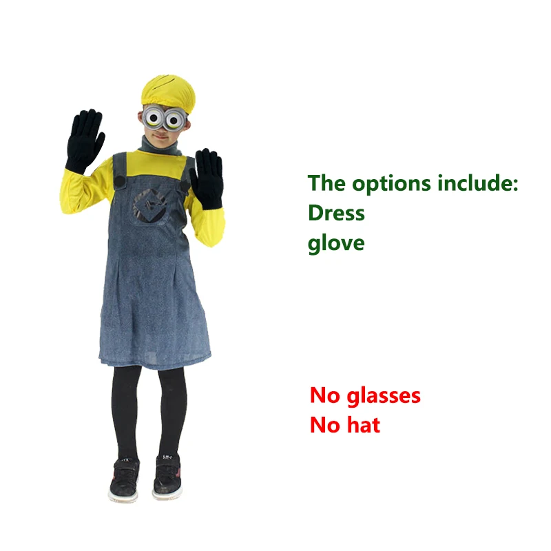 MENS MINION Plus Size YELLOW Costume FULL SUIT Hat Goggles ONE GLOVE See  Pics!!!