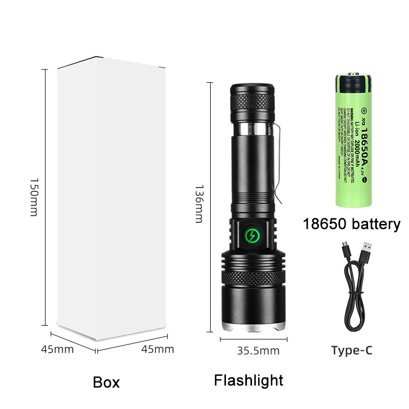 Black-18650 battery