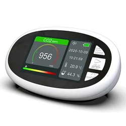 Moniteur de qualité de l'air intérieur, compteur de détecteur de CO2, détecteur numérique de Pollution de gaz de température et d'humidité de table, pour la maison 
