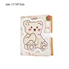 Cartoon Pu Purse Wallet Lovely Little Bear Coin Wallet Simple And Portable Three Fold Student Mini Card Bag Birthday Gift 6