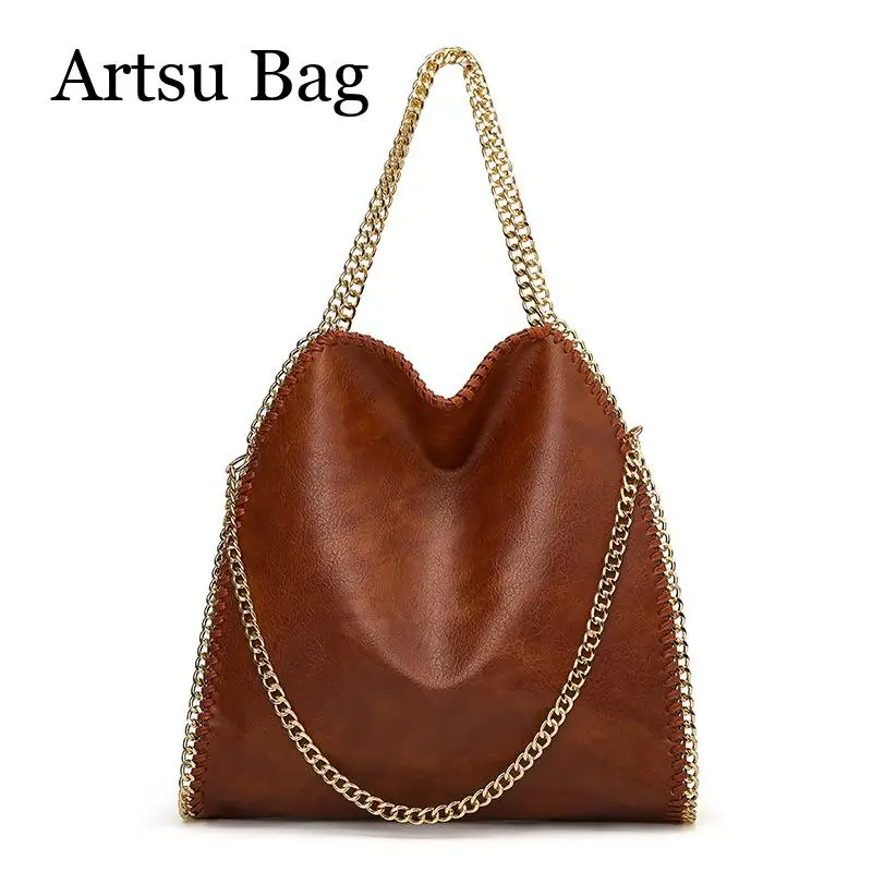 Women's Bag New 2024 Summer Large Capacity Fashion Chain Tote Bag Minimalist Folding Bag Handheld Retro Shoulder Bag