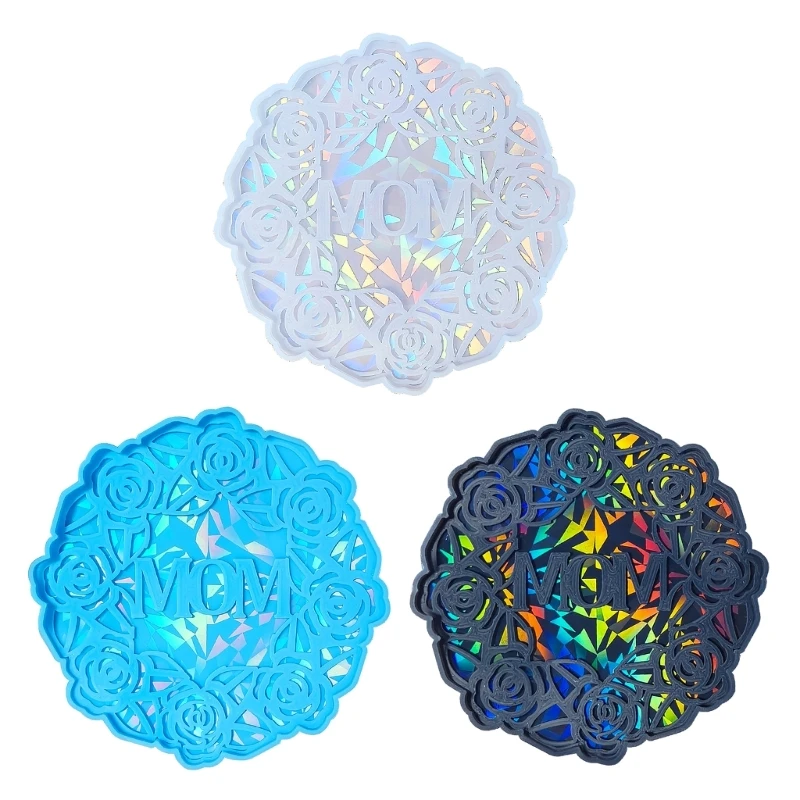 

Heat Resistant Silicone Mold Rose Flower Shaped Crafting Mould Florals Cup Mat Molds Jewelry Making Supplies