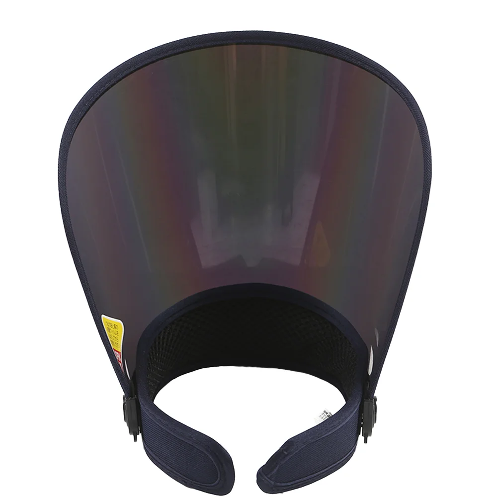 Visiere anti-UV in PVC Cappello da sole sportivo regolabile per esercizi di viaggio (multicolore)_voghion.com