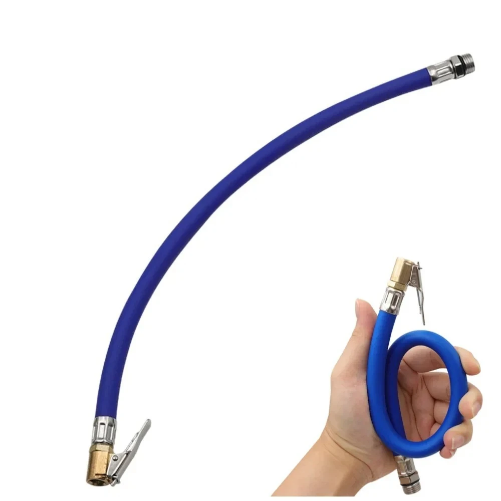 Car Tire Inflator Hose Portable Tire Inflation Extension Tube Flexible Tyre Air Compressor Pipe Thread Nozzle for Car
