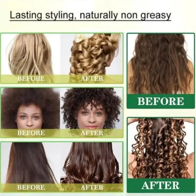Curly Hair Styling Cream 50ml Hair Volumizing Conditioner Volume Lift Elastin Curl Defining Nourishing Care