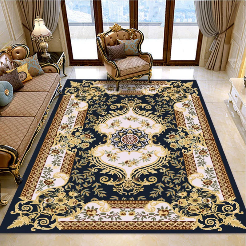 Tanio Europejski perski dywanik do salonu dywan hotelowy sypialnia sofa