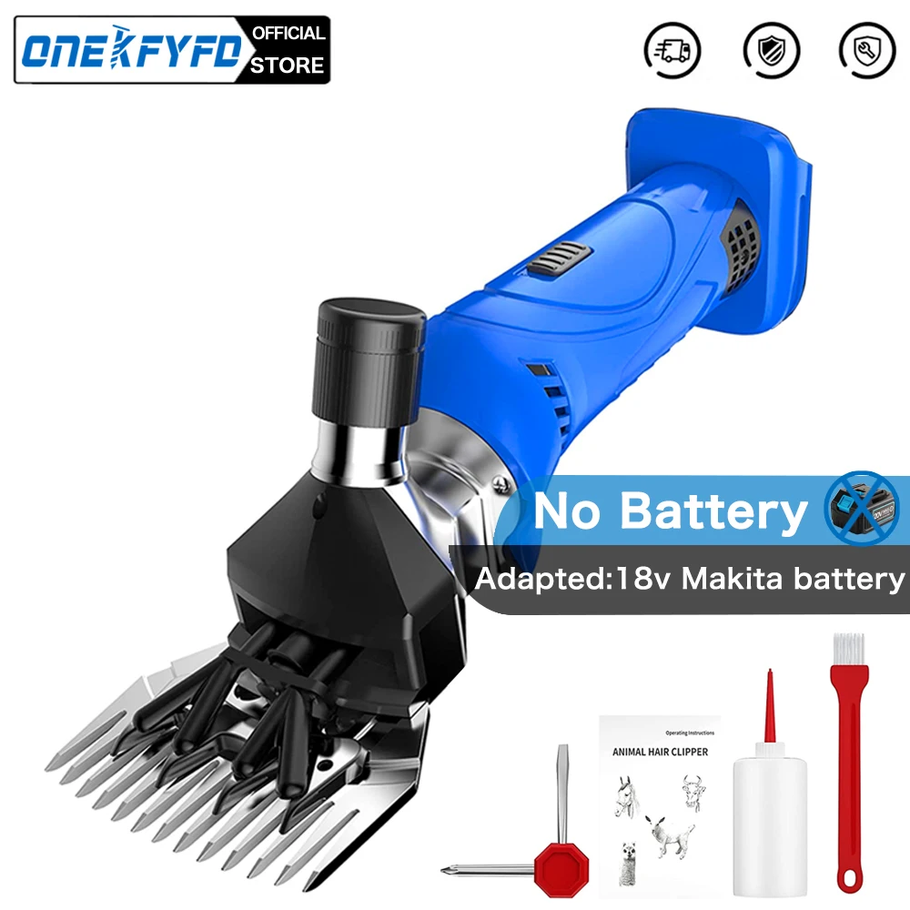 

Wireless 6 Speed 13 Teeth Electric Wool Pet Goat Hair Scissors Sheep Shearing Supplies Cut for Makita 18V Battery(no battery)
