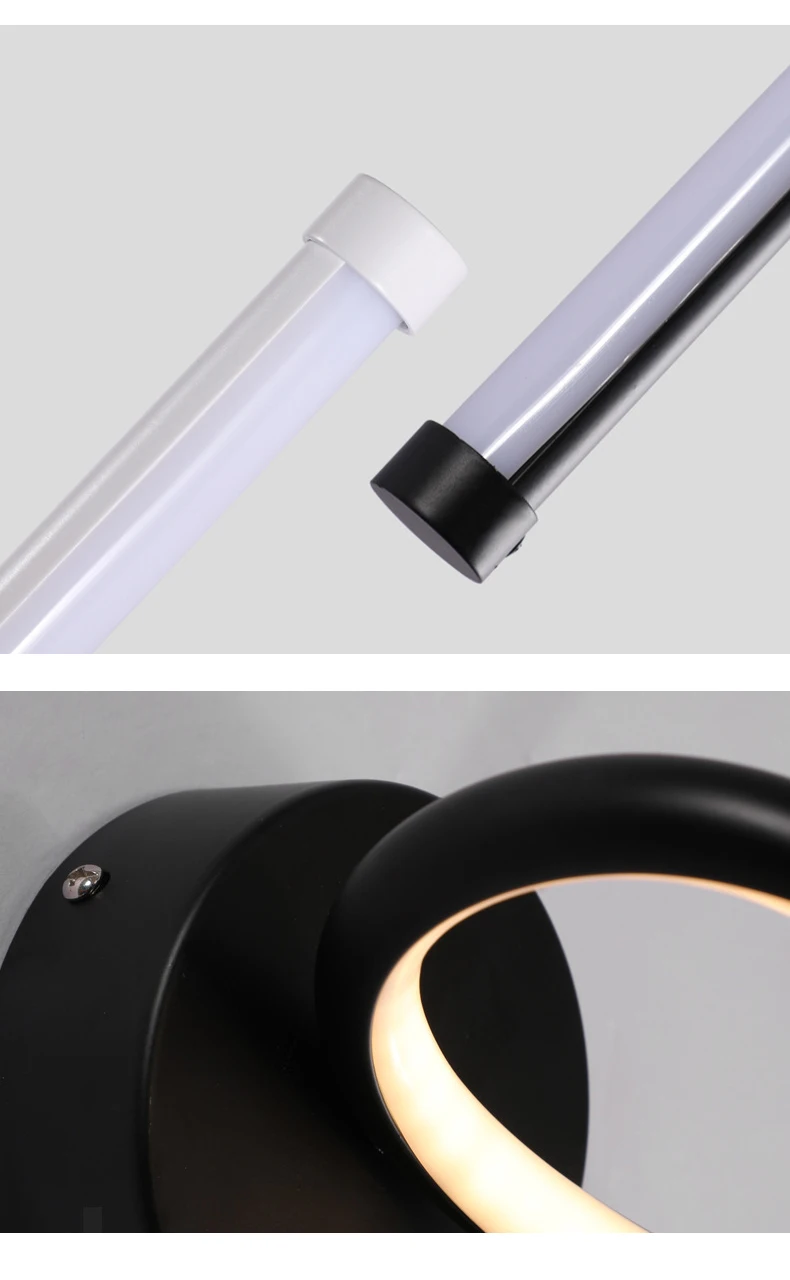 Conduziu a Lâmpada de Parede para tv Simples Nordic Preto Branco Sofá Fundo Quarto Sala Estar Cabeceira Casa Deco Luzes Iluminação Luminárias 12 Computers & Electronics