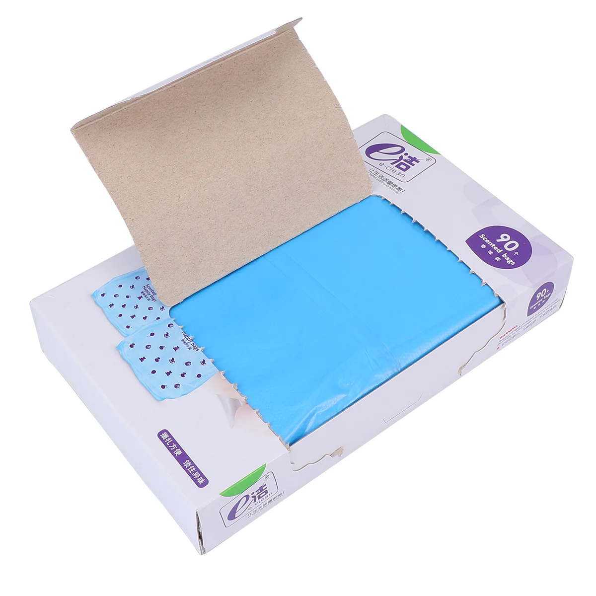 

Box/90pcs Practical Scented UseNappy Bag Practical Convenient Diaper Pouch Nappy Storage Pouch for Indoor Daily Use