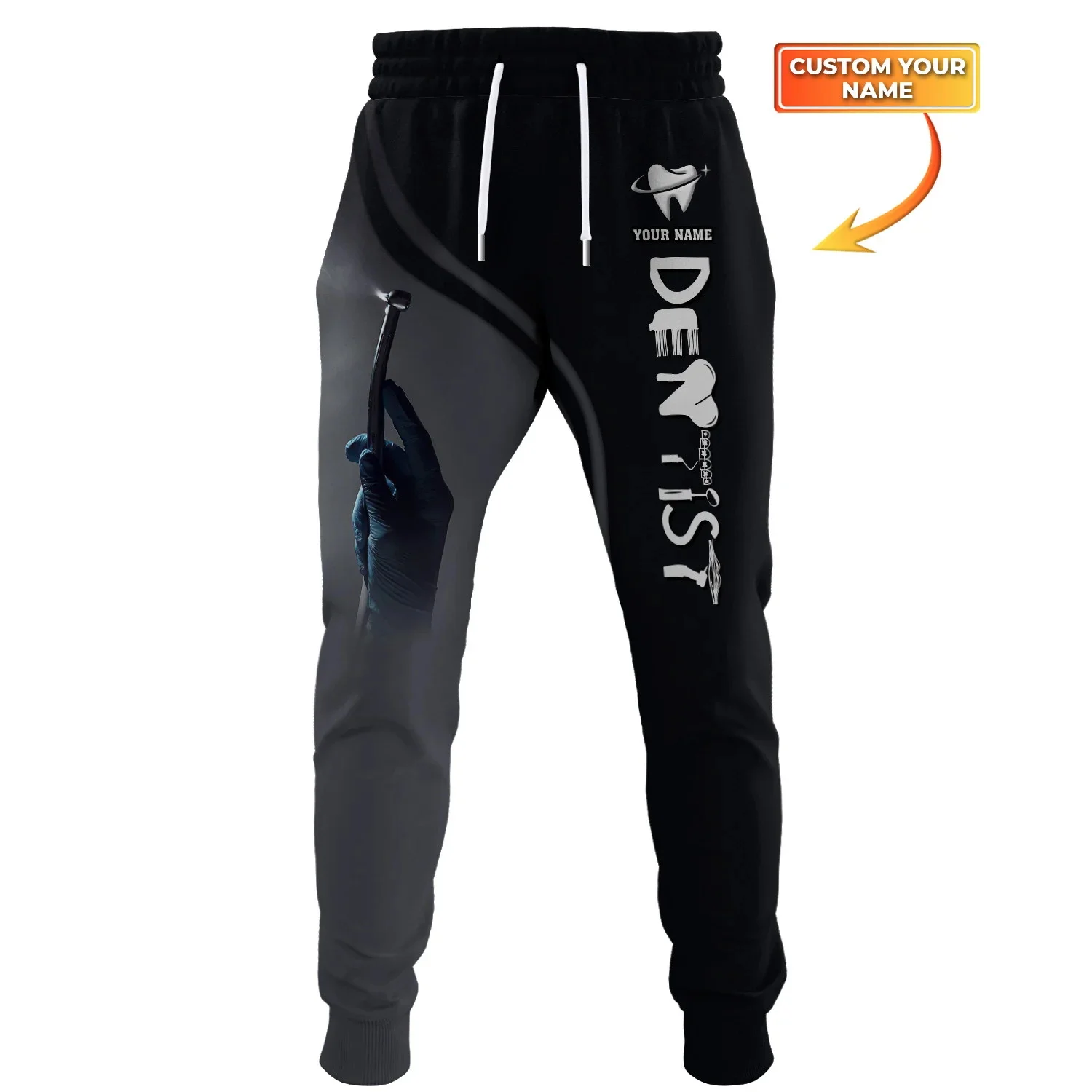 Dental Tools Hosen benutzer definierte Name Zahnarzt 3d überall gedruckt Herren Jogger hose Herbst mode Unisex lässig Jogging hose mp12 – Detail 8