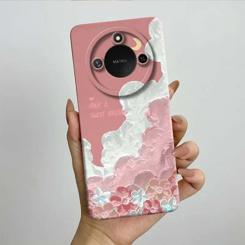 Sweet Painted Silicone Phone Case - Fashion Cartoon Design, Protective & Stylish