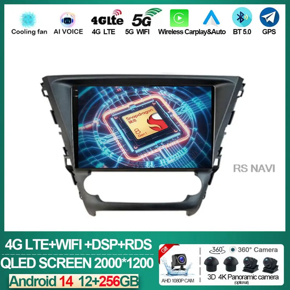 

Android 14 Car Radio Multimedia Navigation For Toyota Avensis 2018 - 2020 GPS Stereo Video Player Carplay Auto 4G WIFI QLED DSP