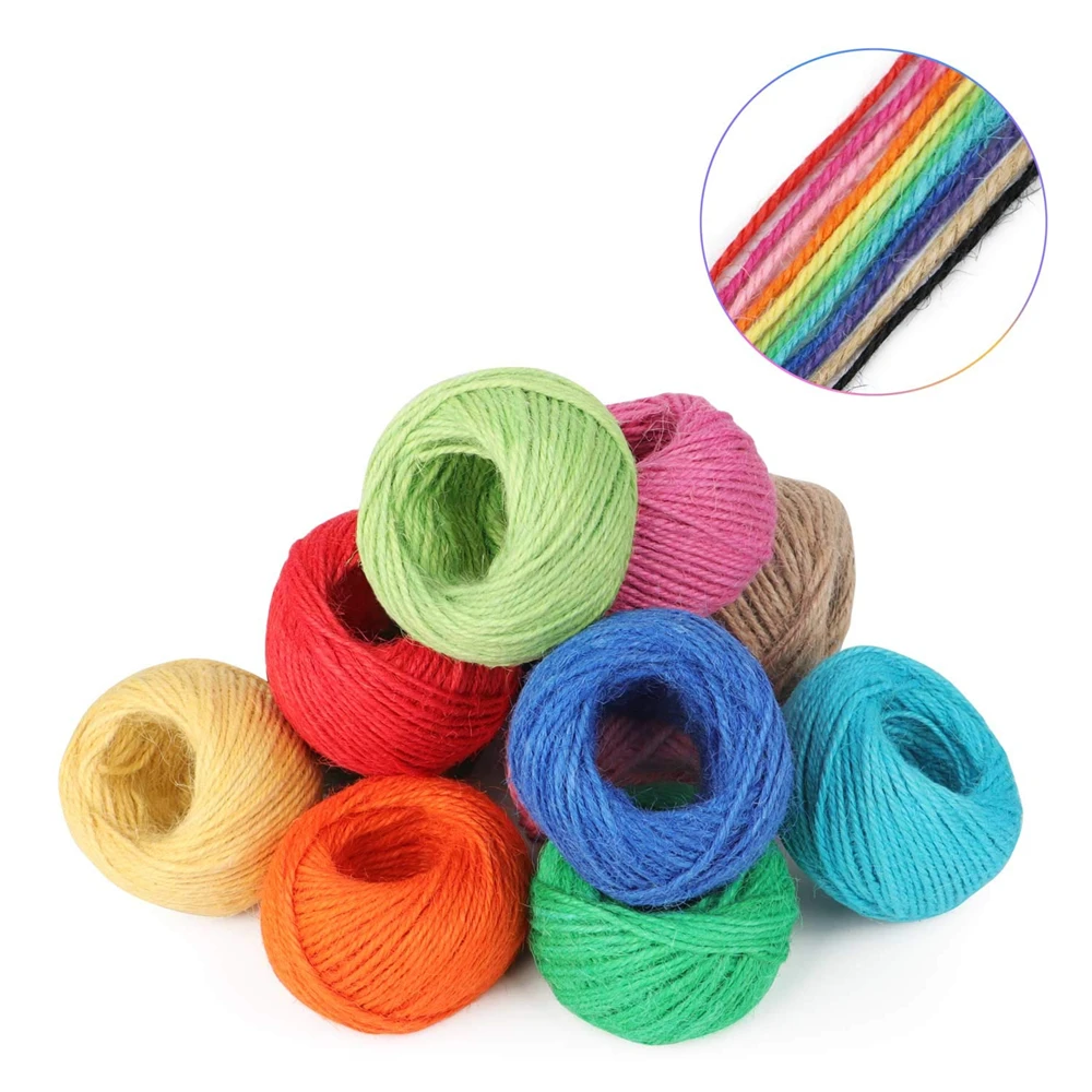 30 Meters Natural Jute Rope Twine Gift Wrapping String DIY