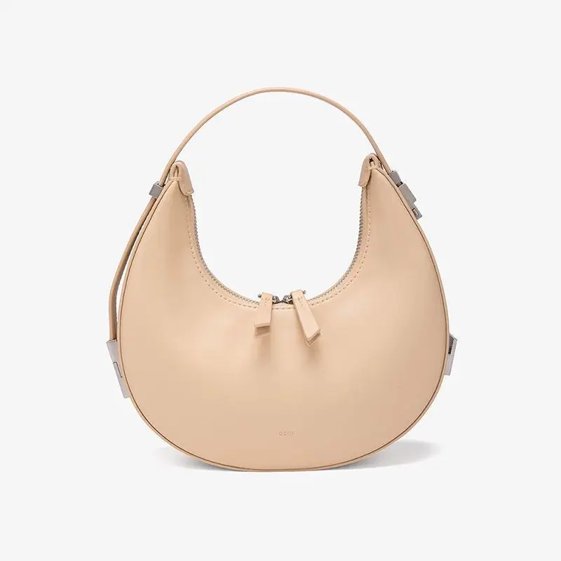 Korean explosion of niche design osoi bag crescent bag purses and handbags  genuine leather handbag women women bag