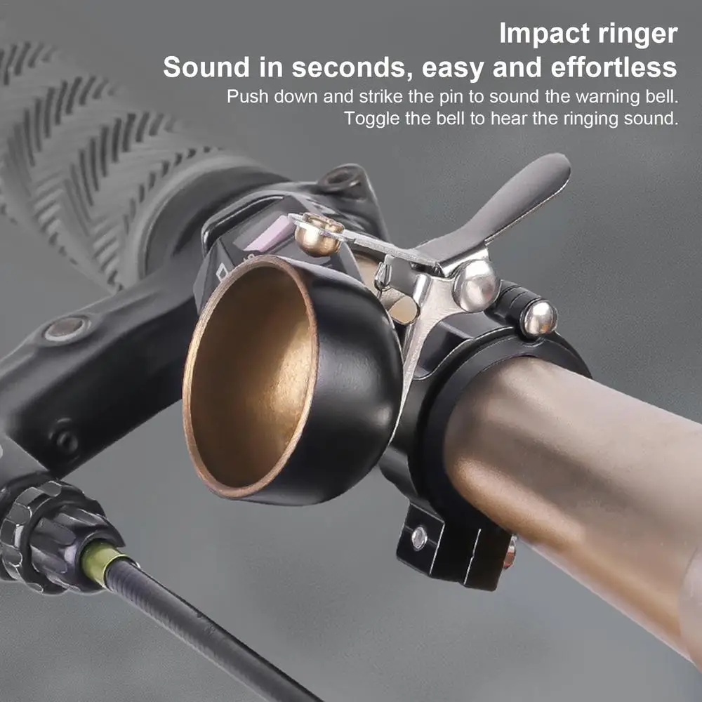 Description Picture 4 of itemRetro Bike Handlebar Bell Bicycle Copper Ring Mountain Road Bike Ring Horn Clear Loud Sound Bells Cycling Safe Warning Alarm