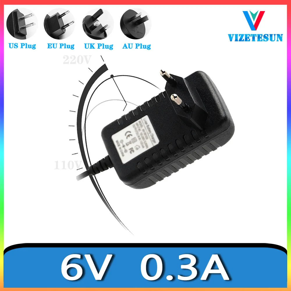 6V 0.3A Electronic Organ Telephone Electronic Balance Scale Power Adapter 6V 300Ma Universal Regulated Power Supply