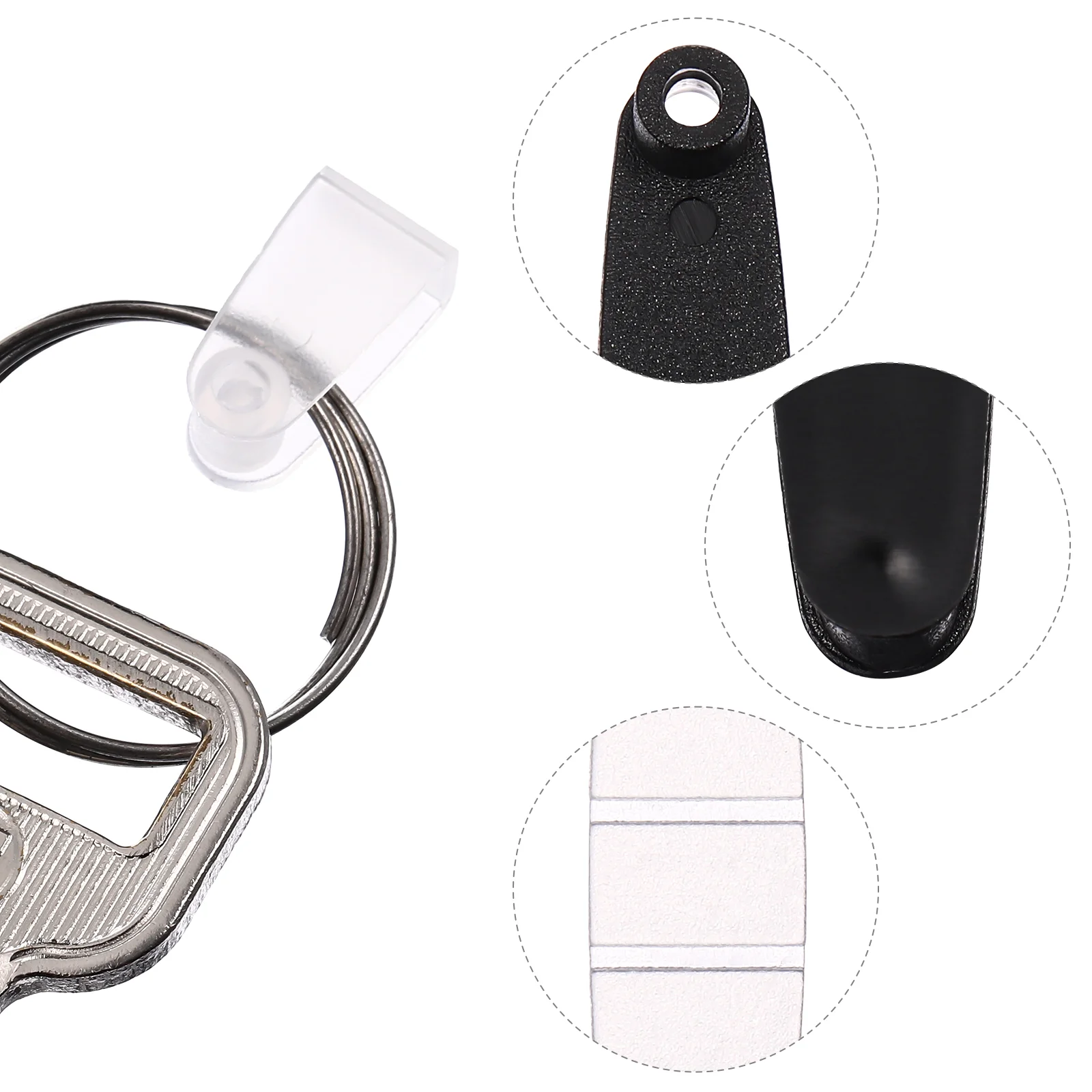 100pcs Plastic Keychain Connectors Snap Jump Ring Clear Id Badge Holder  Strap Connector - AliExpress