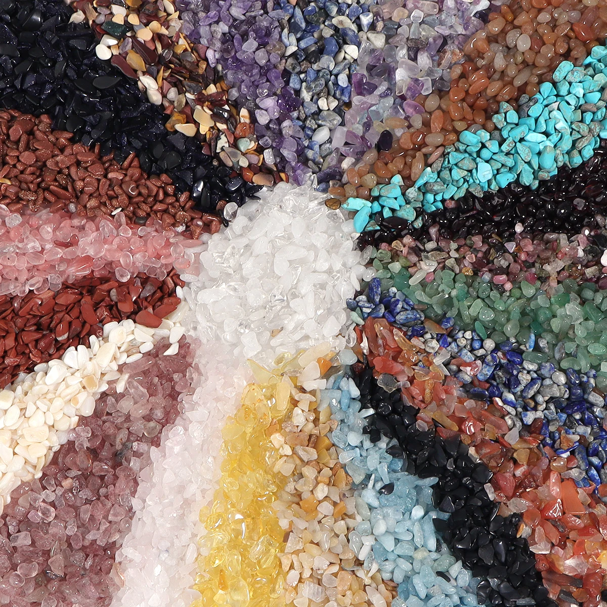 Natural Crystal Gravel Stones | Mixed Gemstones for Reiki, Ore Samples, and Aquarium Decor | 100g