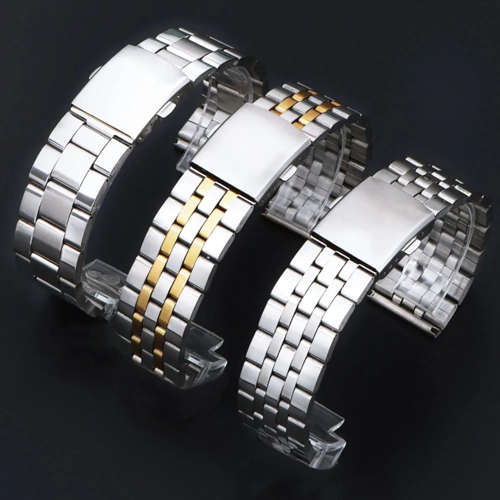 Premium Steel Watch Band - Elegant Metal Bracelet