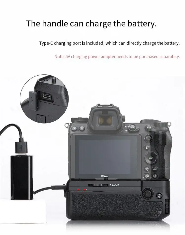 Description Picture 5 of itemMB-N11 Replacement Battery Grip for Nikon Z6II Z7II Battery Grip MB-N11