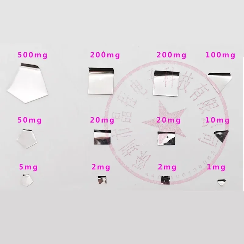 stainless steel balance weight precision method weight high-precision milligram 1mg-500mg F1 grade