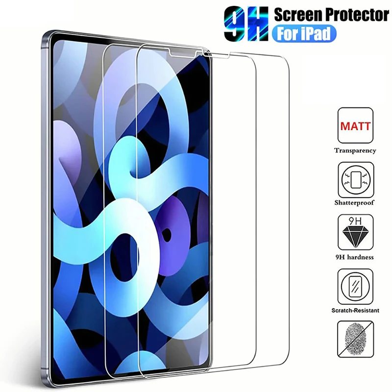 9h Tempered Glass For Ipad 10th 10.9 Air 5 4 3 Mini 6 Full Screen