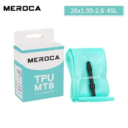 MEROCA Ultralight TPU Mountain Bike Inner Tube with Presta Valve - Presta Valve (26X1.95 - 2.6)