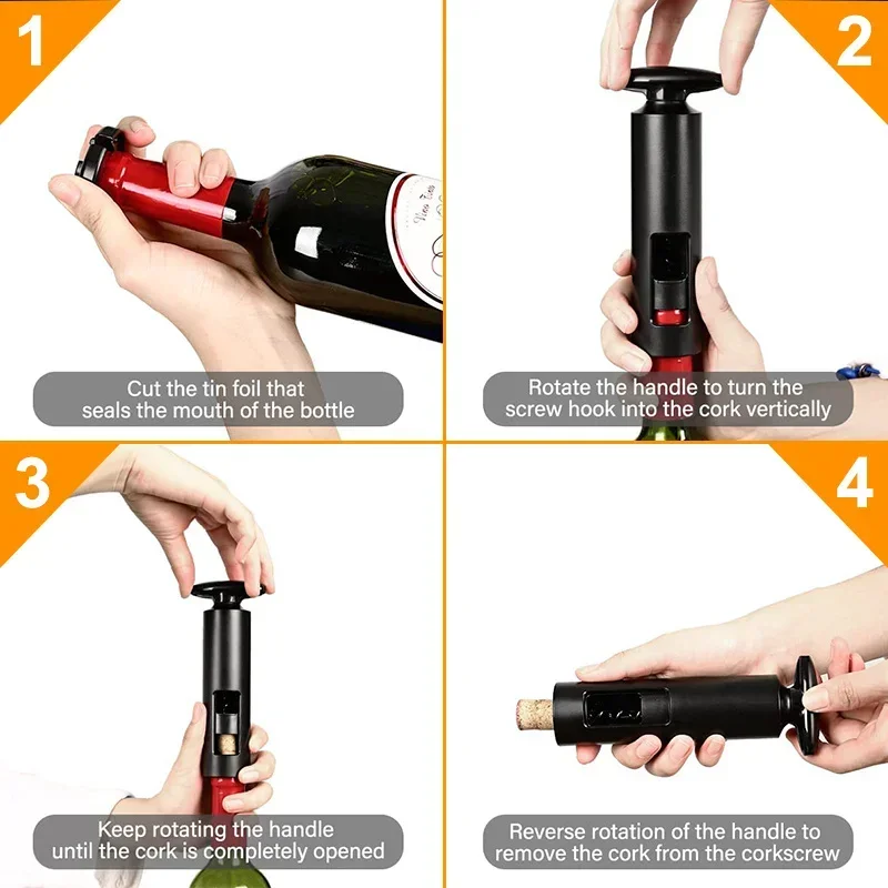 Professional Manual Bottle Opener Red Wine Opener Corkscrew Sparkling Kitchen Tool Corks Openers Useful Kitchen Accessories