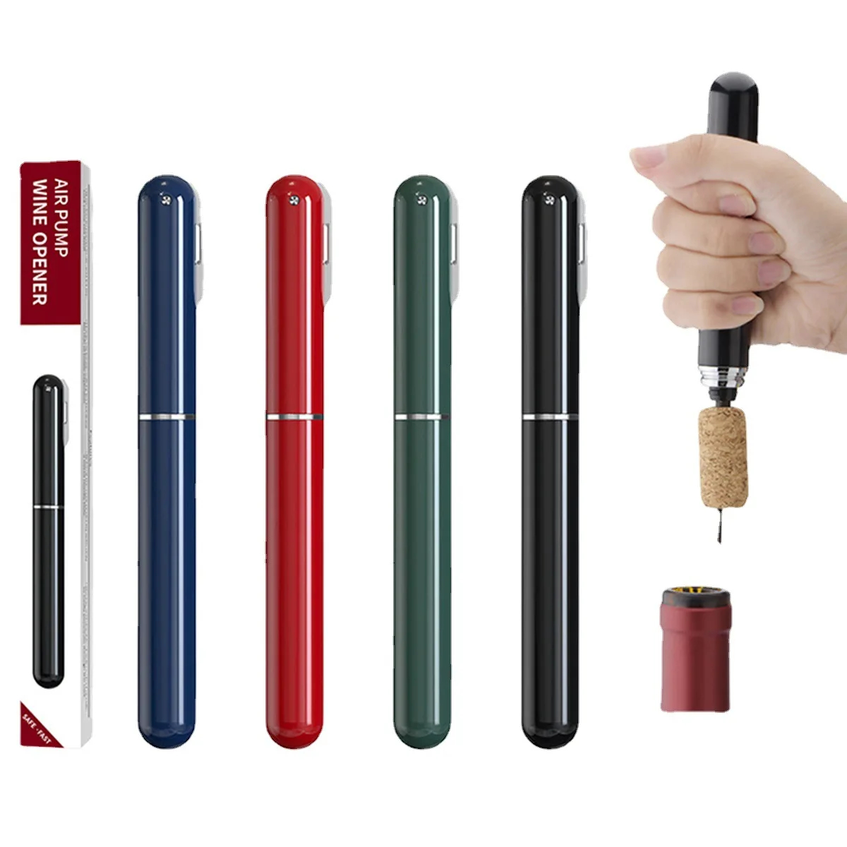 Bottle Opener Wine Opener Red Wine Manual Bottle Opener European and American Creative 2-in-1 Pen Pressure Red Wine Needle Bottle Opener Set