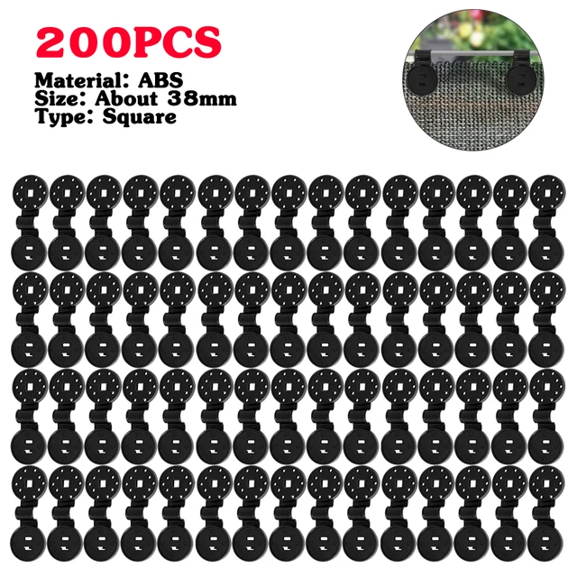 200pcs Clips Square