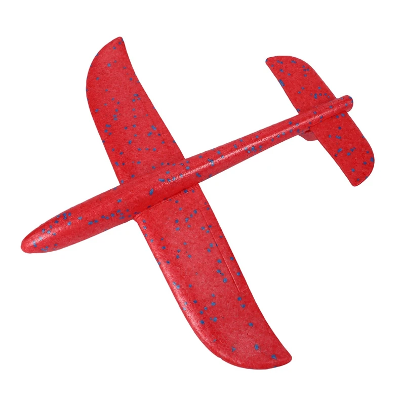 

2023 Hot-2X,48Cm Hand Throw Lighting Up Flying Glider Plane Glow In The Dark Toys Foam Airplane Model LED Flash Games Toys