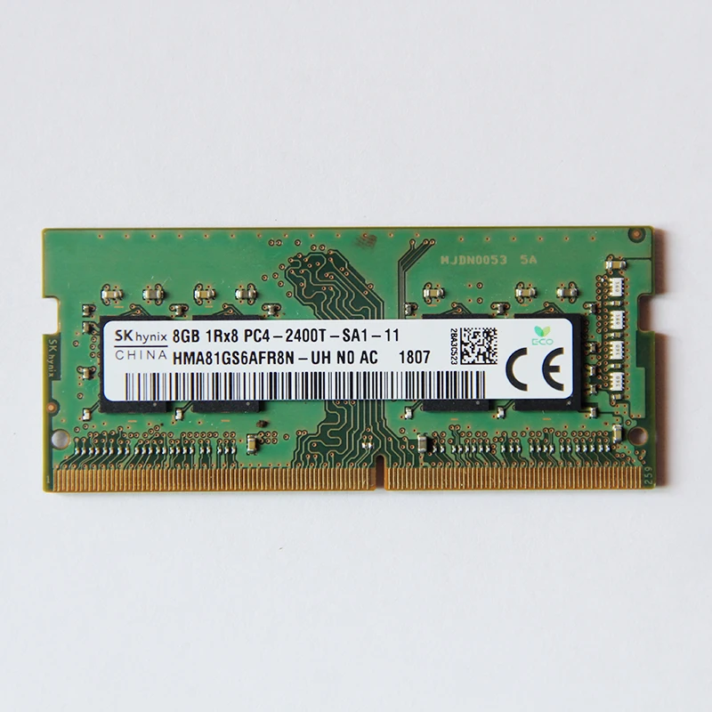 Память для ноутбука SK hynix DDR4 RAMS 8GB 1Rx8 PC4-2400T-SA1-11 2400MHz |
