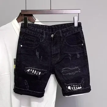 Jeans versatili alla moda a gamba dritta per uomo Pantaloni vintage estivi in stile americano con design a cinque tasche e dettagli interruttore 1
