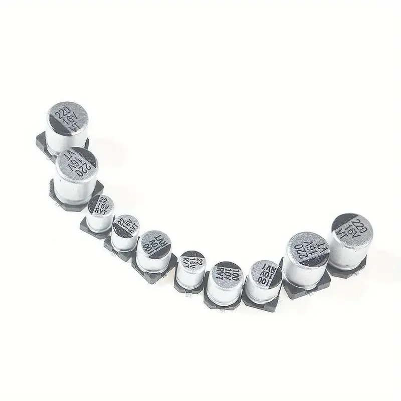 130 PZ/LOTTO 1uF-220uF SMD Condensatore Elettrolico In Alluminio K Assorti, PUMUDDSY 13 Valori * 10 PZ = 130 PZ K Campioni  502