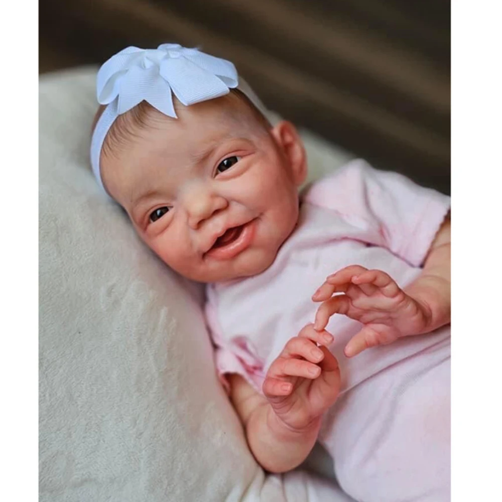 48Cm Reborn Baby Doll Smile Baby Charlie Soft Cuddly Bambole Dall'Aspetto Reale Pelle Dipinta In 3D Con Vene Visibili Bebêreborn Girl