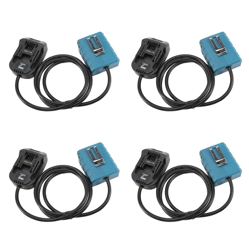 

HOT! 4X Battery Extension Cord Tool Li-Ion Battery Adapter Weight Reducer Suitable For Makita 18V Lithium Batteries And Tools