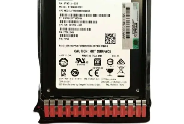 For 875587 B21 875871 001 480GB NVMe x 4 RI SSD G9 Solid State Drive