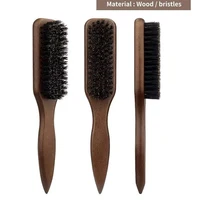 Brosse à cheveux en poils de sanglier (unisexe)-brosse à poils coiffants professionnelle sans parfum, adaptée aux cheveux épais/fins 4